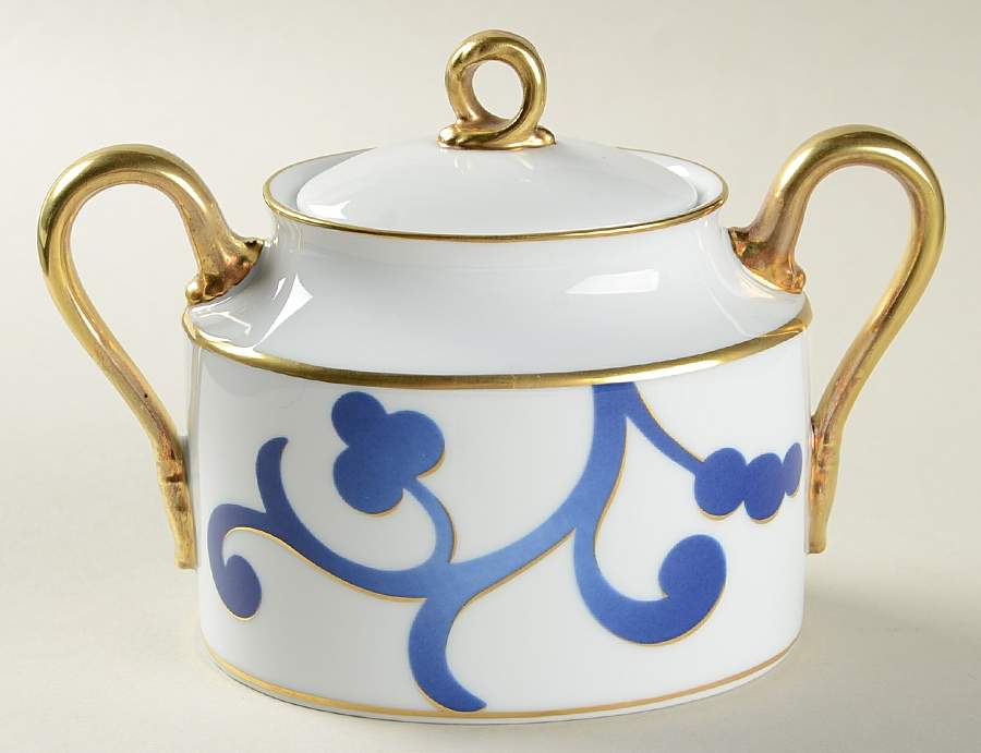 Azul Sugar Bowl & Lid by Oscar De La Renta-1
