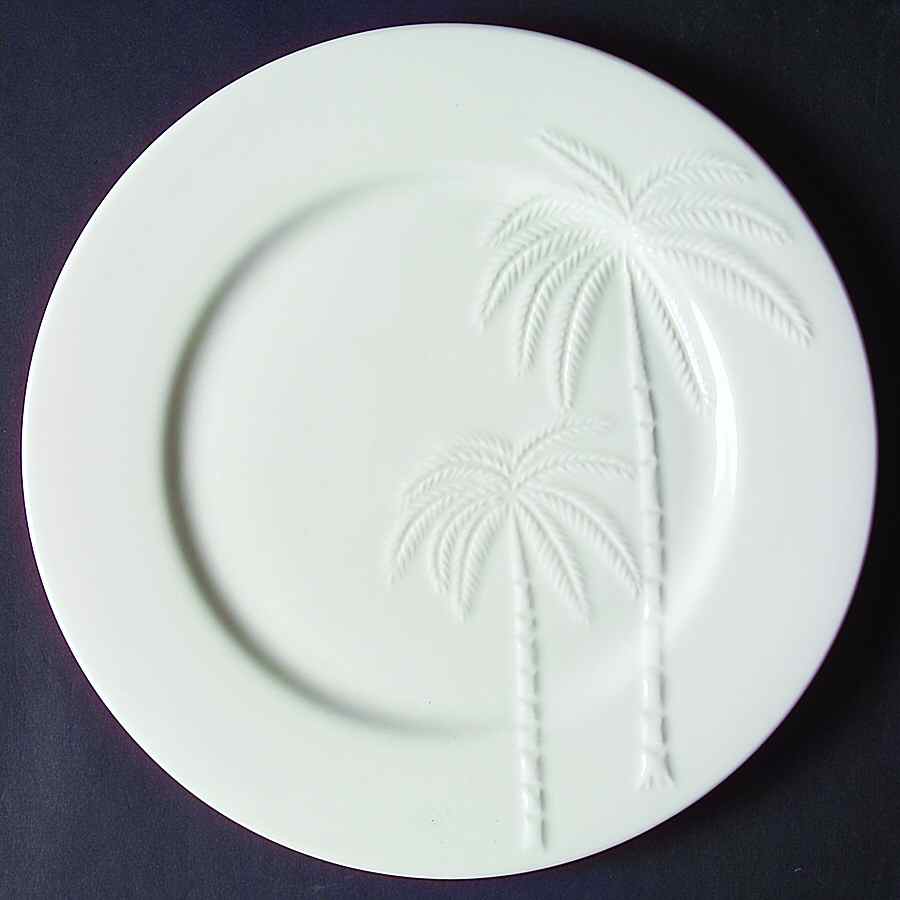 Palm Dinner Plate by Old Time Pottery-1
