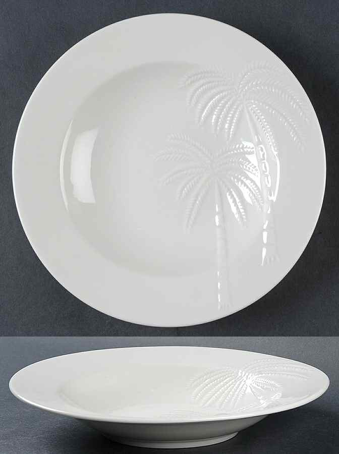 Palm Rim Soup Bowl by Old Time Pottery-1