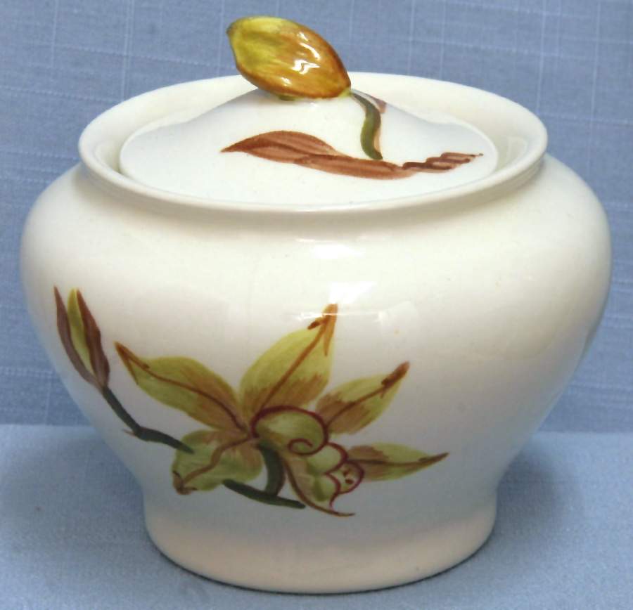Golden Orchid Sugar Bowl & Lid by Orchard-1