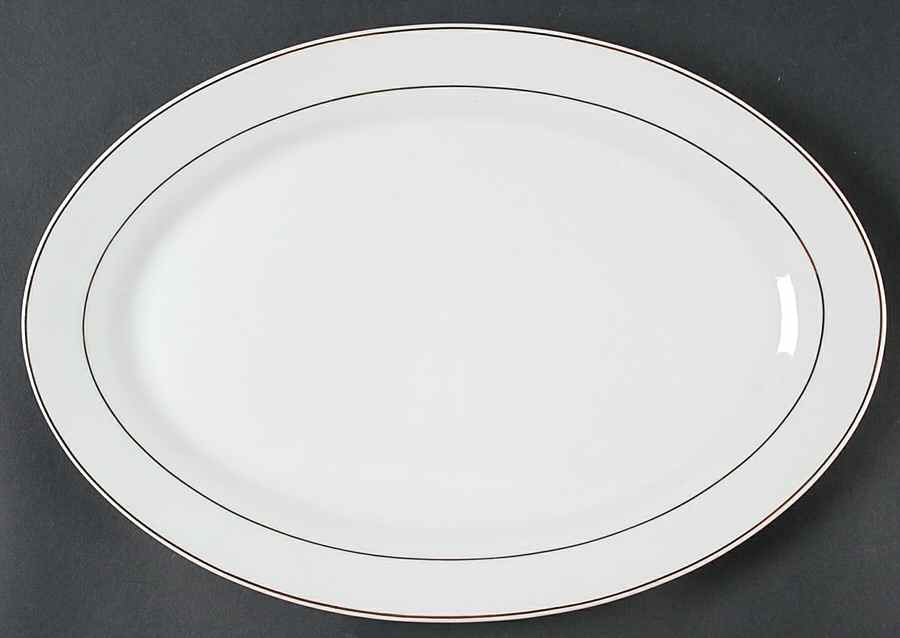 Splendid Gold 14" Oval Serving Platter by Oneida-1