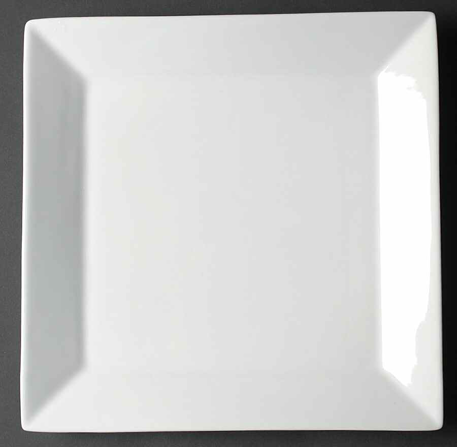 Whiteware Hard Square Dinner Plate by Oneida-1