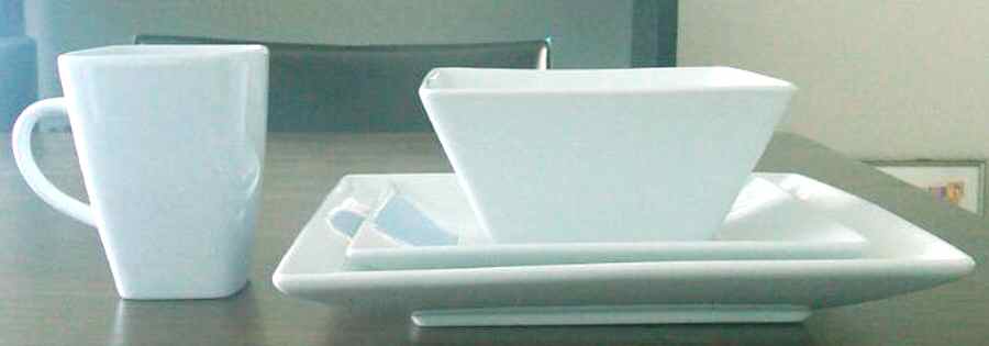 Whiteware Hard Square Mug by Oneida-1