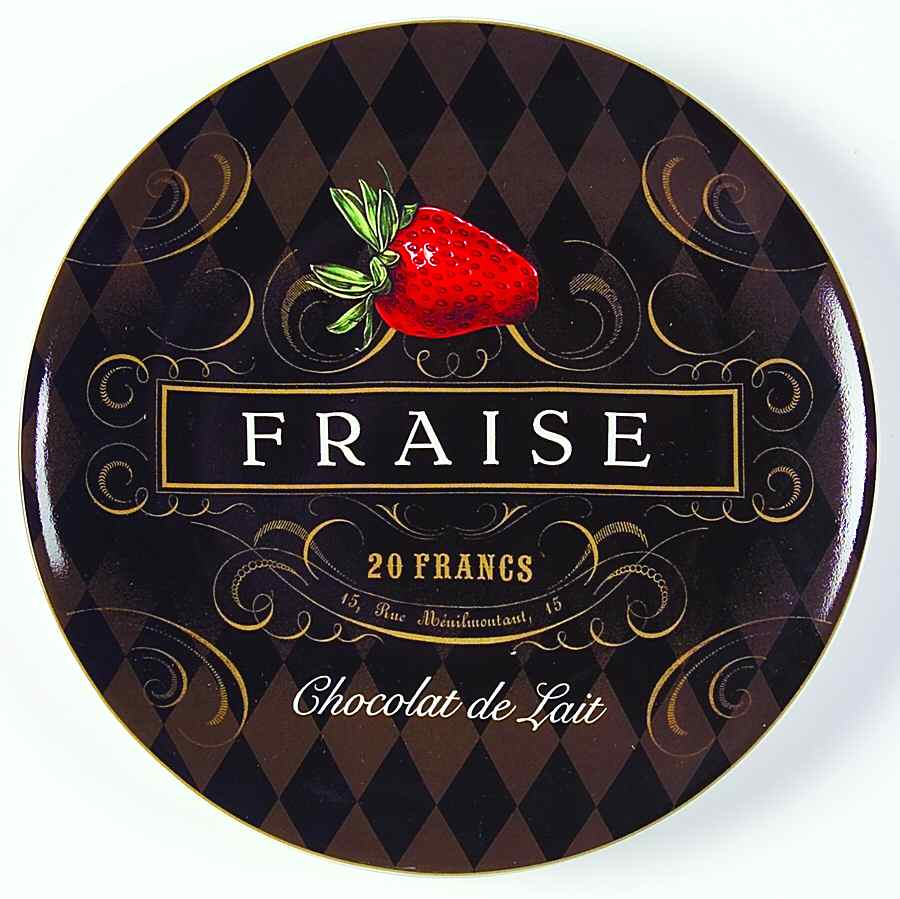French Chocolate Salad/Dessert Plate by Oneida-1
