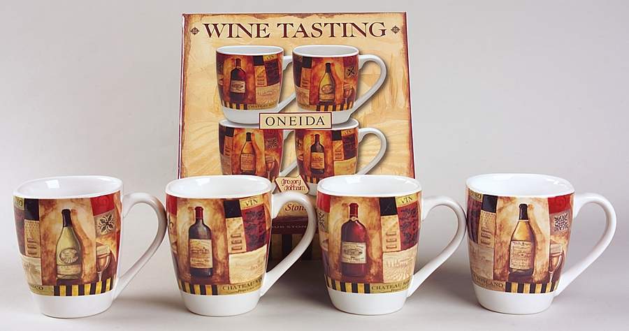 Wine Tasting Mug - Set of 4 Motifs Boxed by Oneida-1