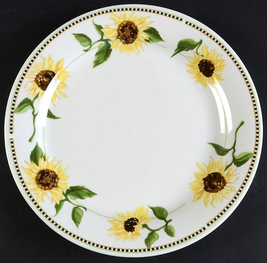 Sunny Flowers Dinner Plate by Oneida-1