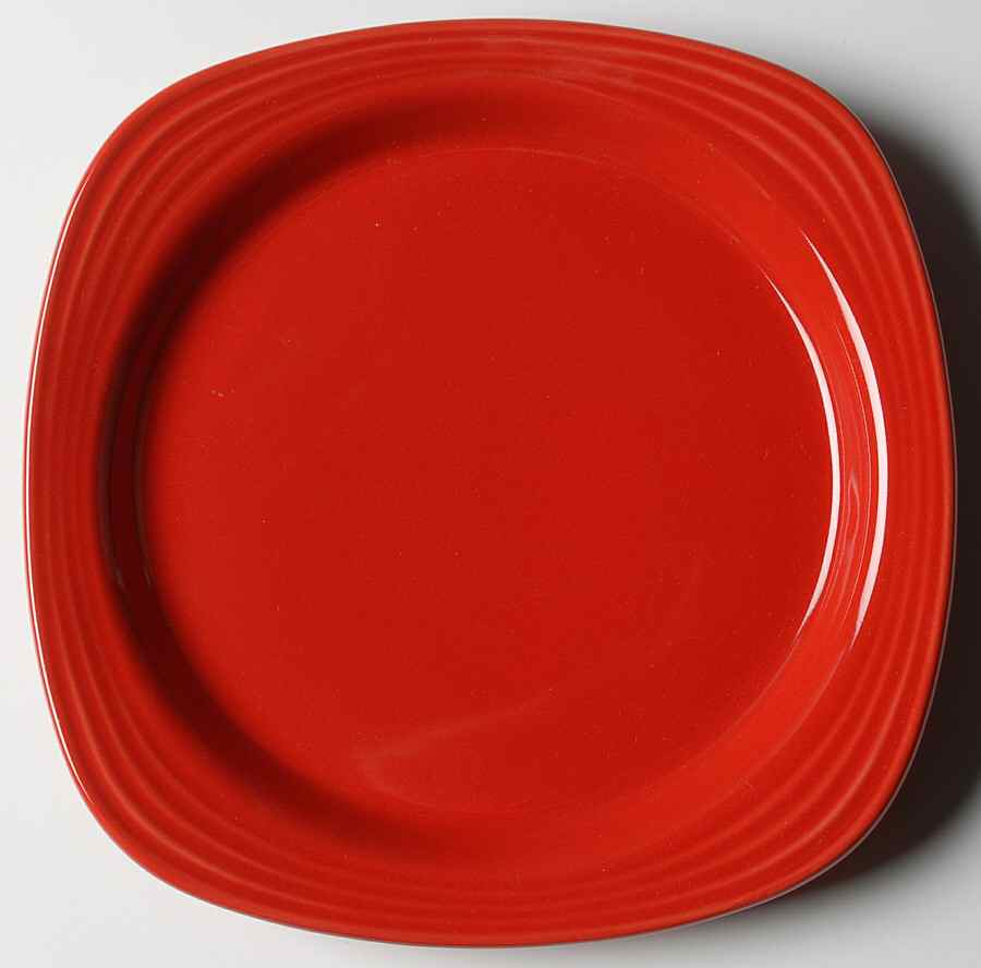 Culinaria Chili (Red) Square Salad Plate by Oneida-1