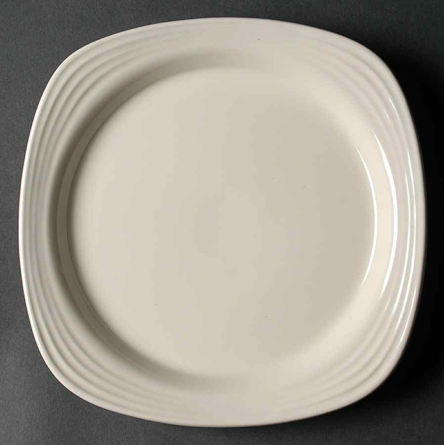 Culinaria A la Mode (Cream) Square Salad Plate by Oneida-1