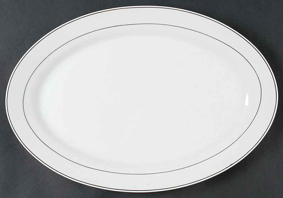 Splendid Platinum 14" Oval Serving Platter by Oneida-1