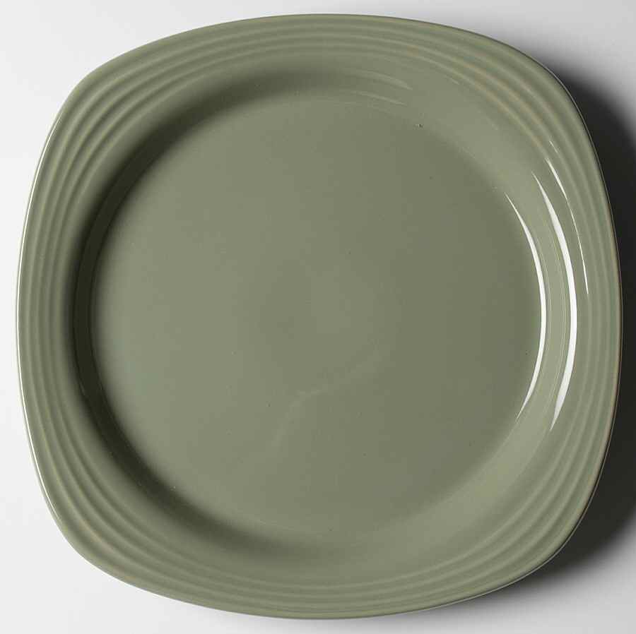 Culinaria Tarragon (Green) Square Dinner Plate by Oneida-1