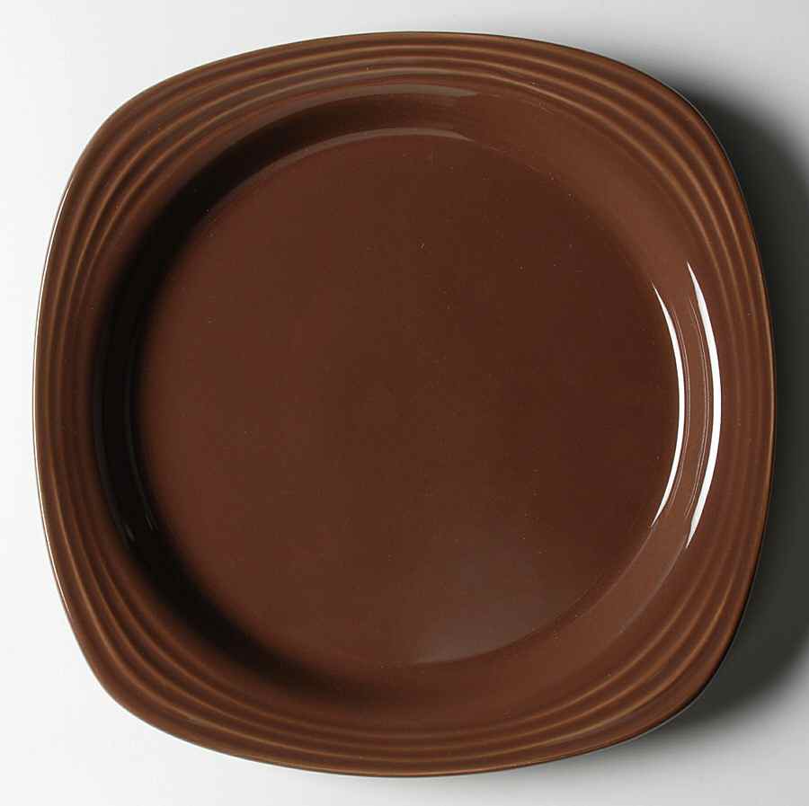 Culinaria Cocoa (Brown) Square Dinner Plate by Oneida-1