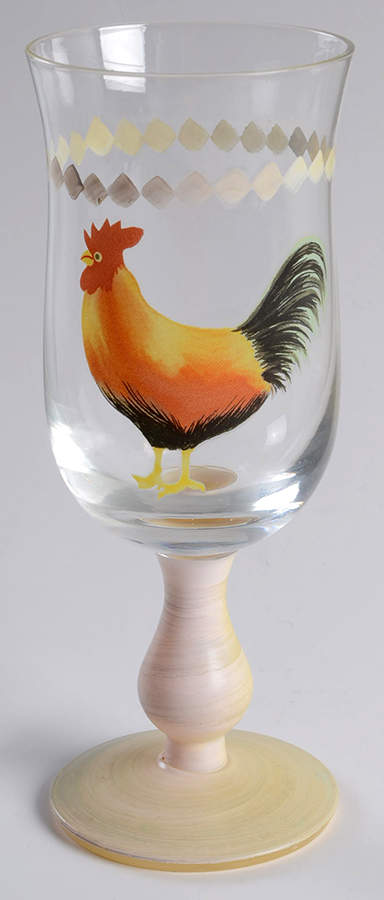 Morning Rooster Glassware Goblet by Oneida-1