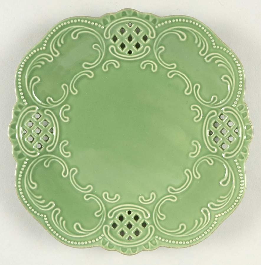 Lace Celadon Salad Plate by Oneida-1