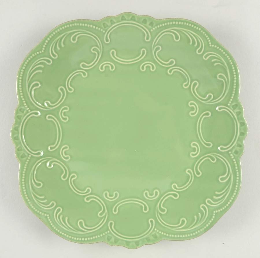 Lace Celadon Dinner Plate by Oneida-1