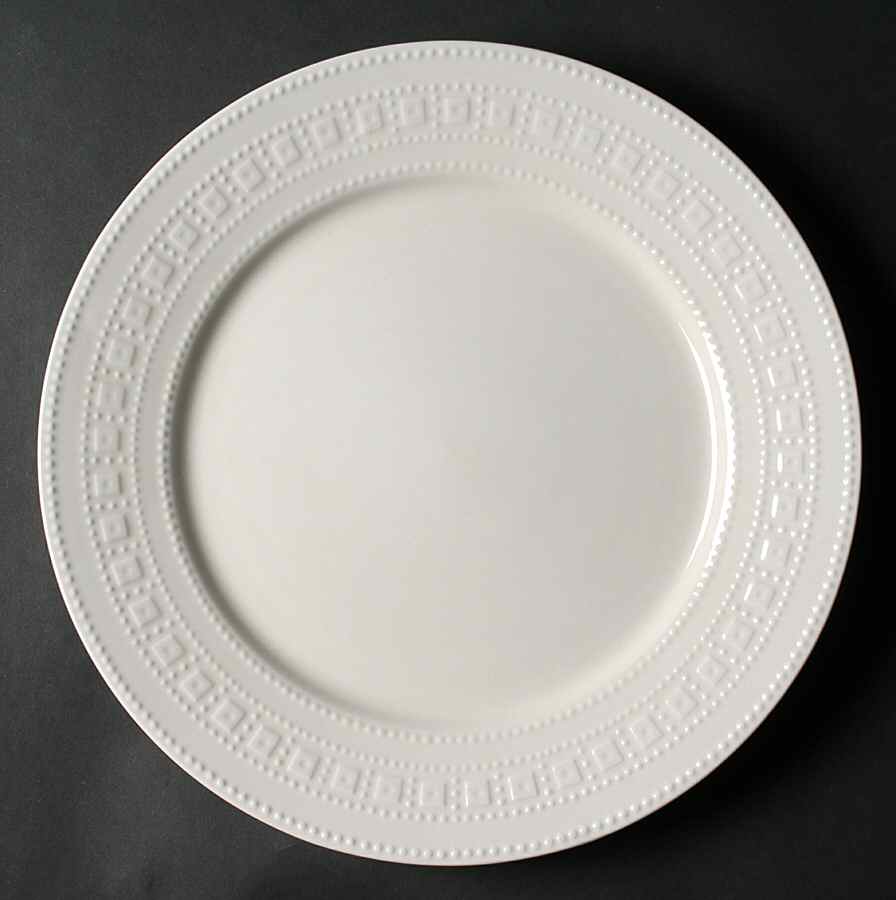Dotted Squares 12" Chop Plate (Round Platter) by Oneida-1