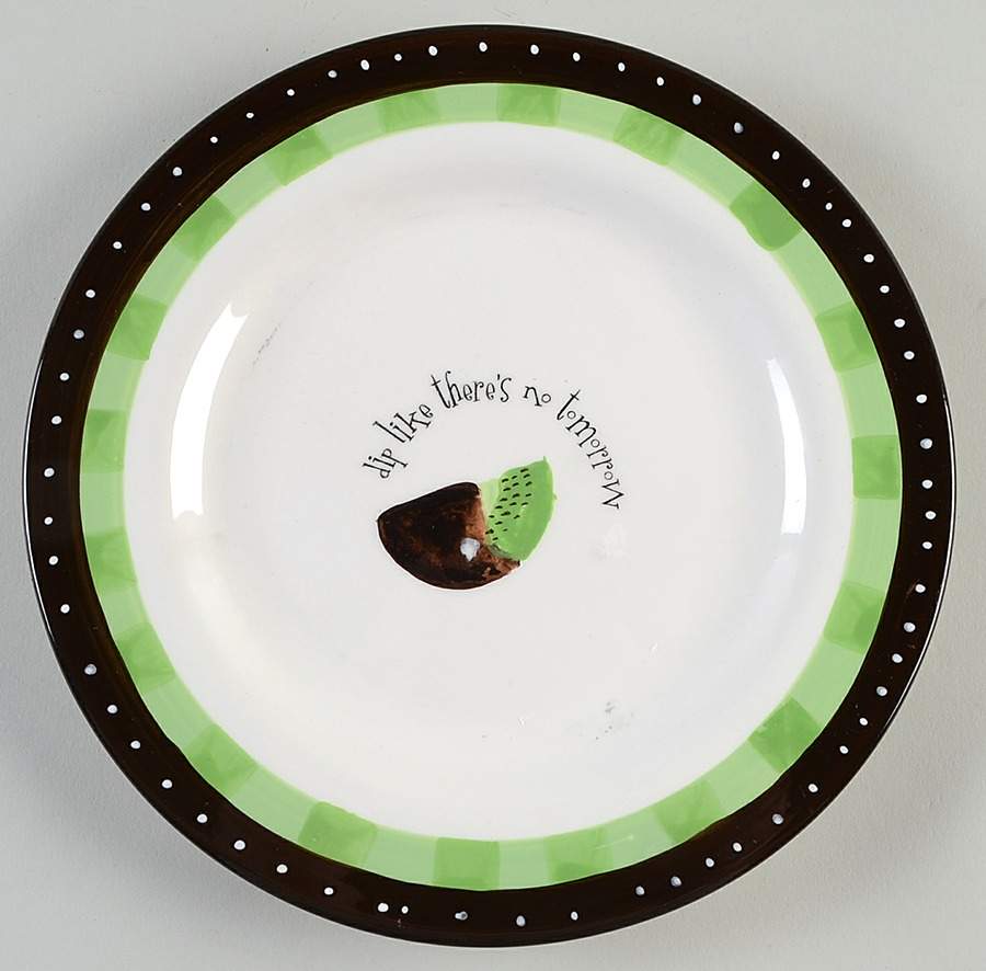 Chocolate Dipped Salad Plate by Oneida-1