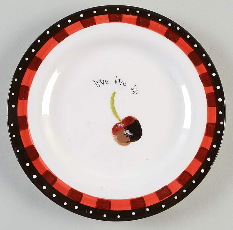 Chocolate Dipped Salad Plate by Oneida-1