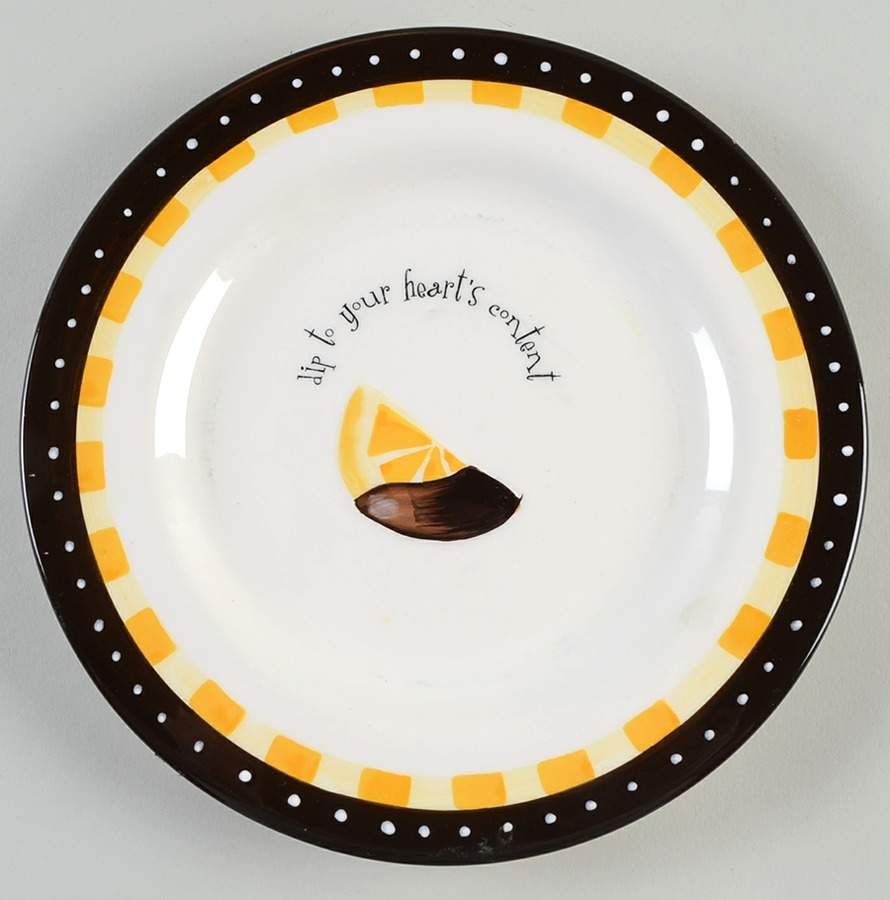 Chocolate Dipped Salad Plate by Oneida-1