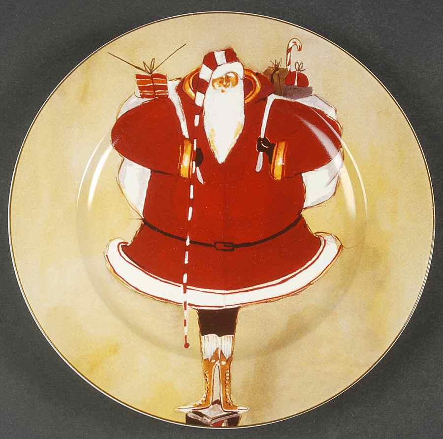 Super Size Santa Salad Plate by Oneida-1