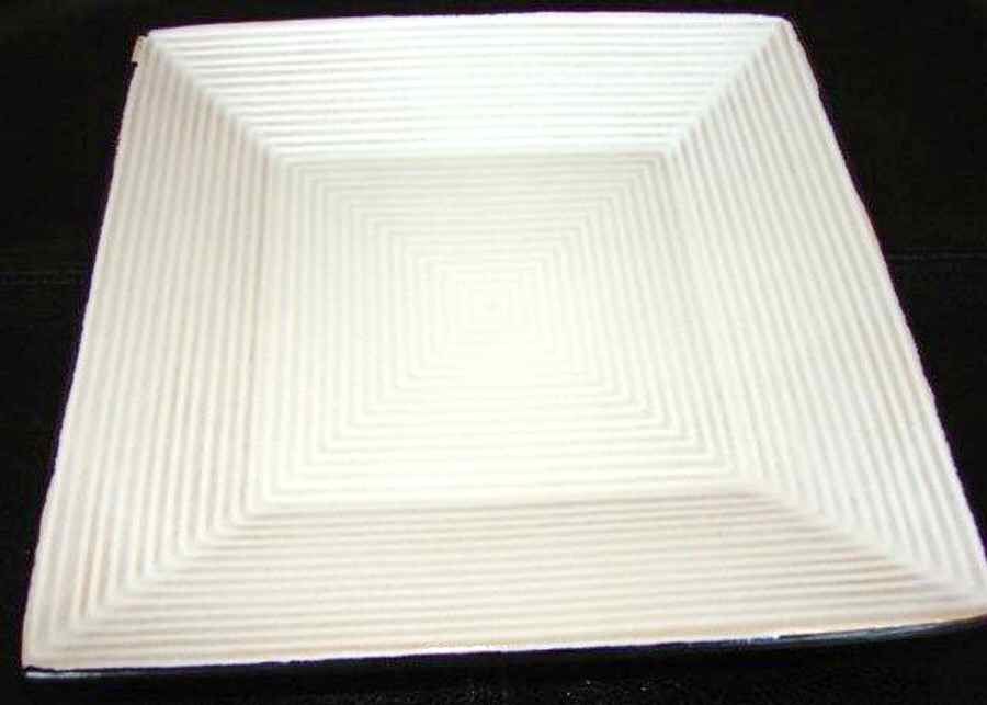 Shangri La White Square Salad Plate by Oneida-1