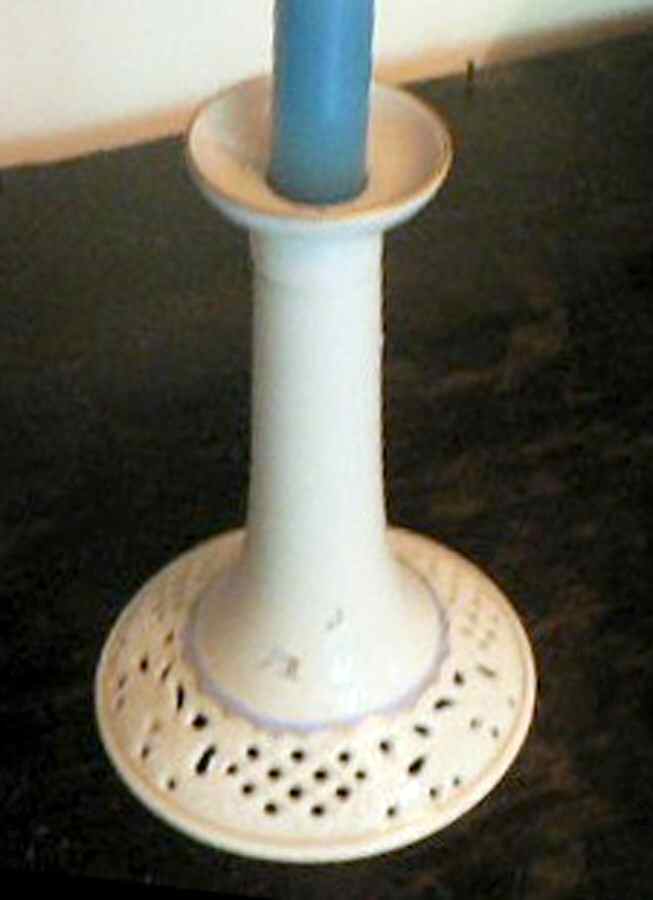 Bouquet Blue Single Light Candlestick by Oscar De La Renta-1