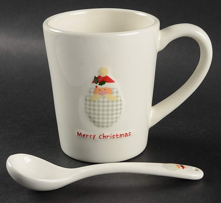 Christmas Cut Outs Mug & Spoon Set by Oneida-1