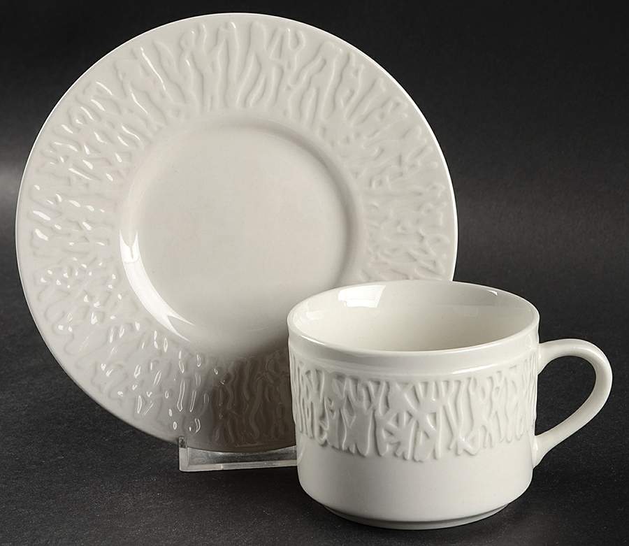 Reef Flat Cup & Saucer Set by Oneida-1