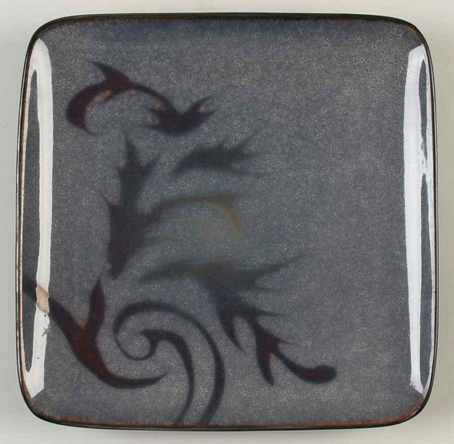 Solare Damask Scroll Square Salad Plate by Oneida-1