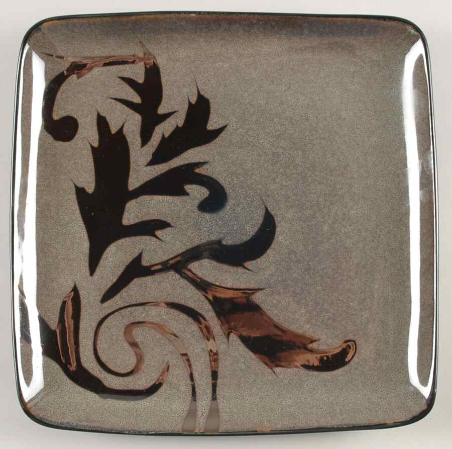 Solare Damask Scroll Square Dinner Plate by Oneida-1