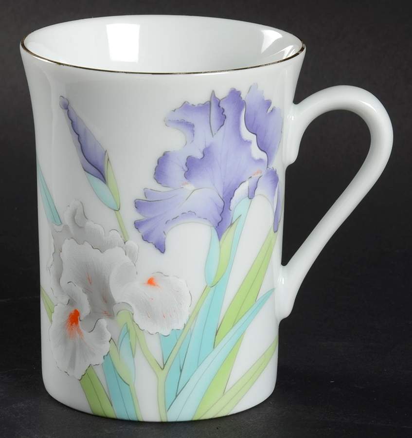 Iris Bouquet Mug by Otagiri-1