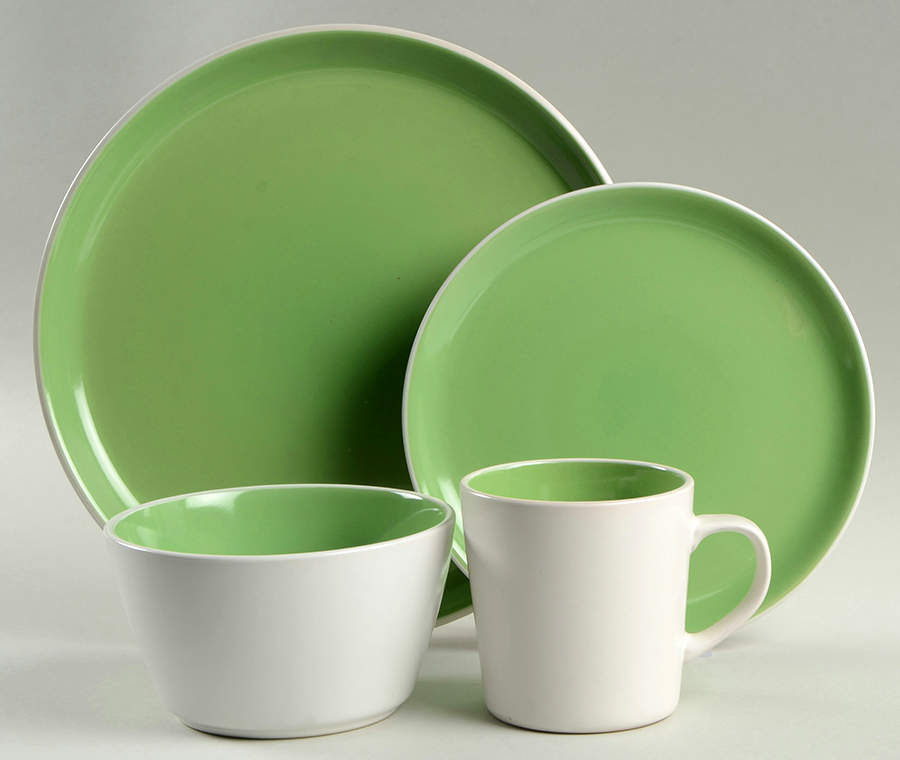 Color Burst Kiwi Green 4 Piece Place Setting by Oneida-1