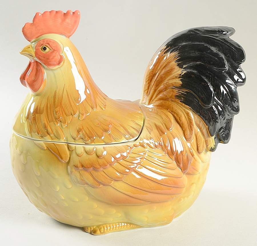 Chicken Cookie Jar & Lid by Otagiri-1