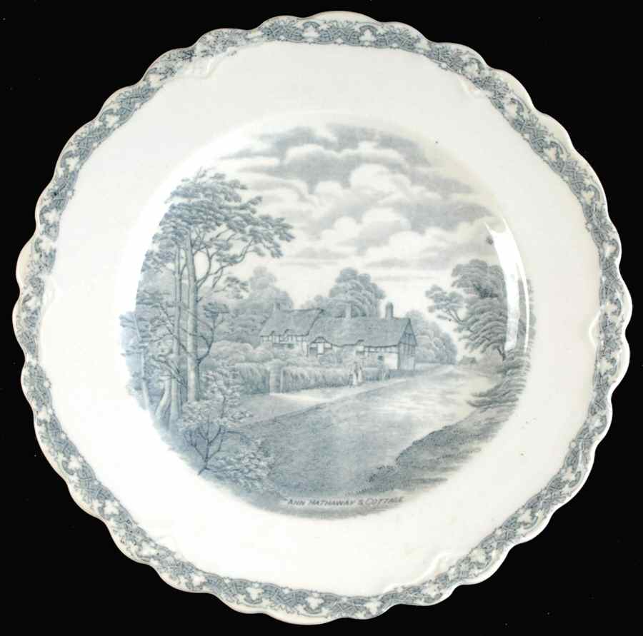 Country Side (Gray) Dinner Plate by Old Hall-1