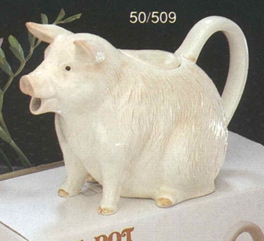 Pig Figural Teapot & Lid by Otagiri-1