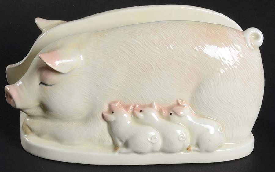 Pig Napkin Holder by Otagiri-1