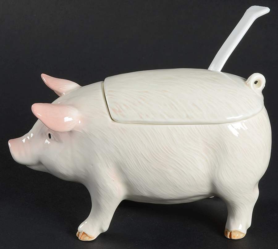 Pig Sugar Bowl & Lid by Otagiri-1