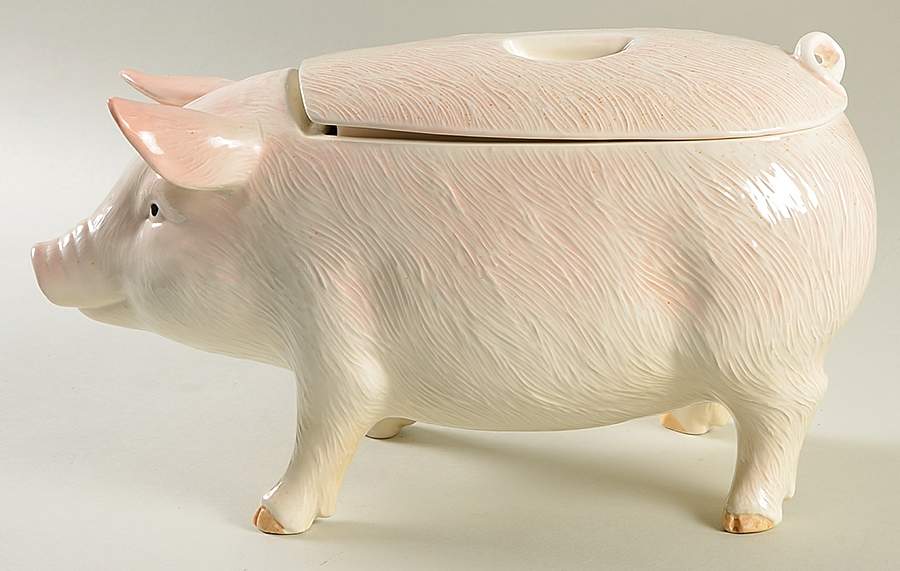 Pig Cookie Jar & Lid by Otagiri-1