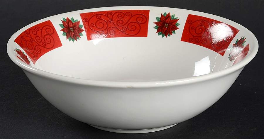 Poinsettia Soup/Cereal Bowl by Oneida-1
