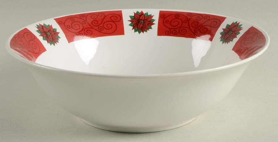Poinsettia 9" Round Vegetable Bowl by Oneida-1
