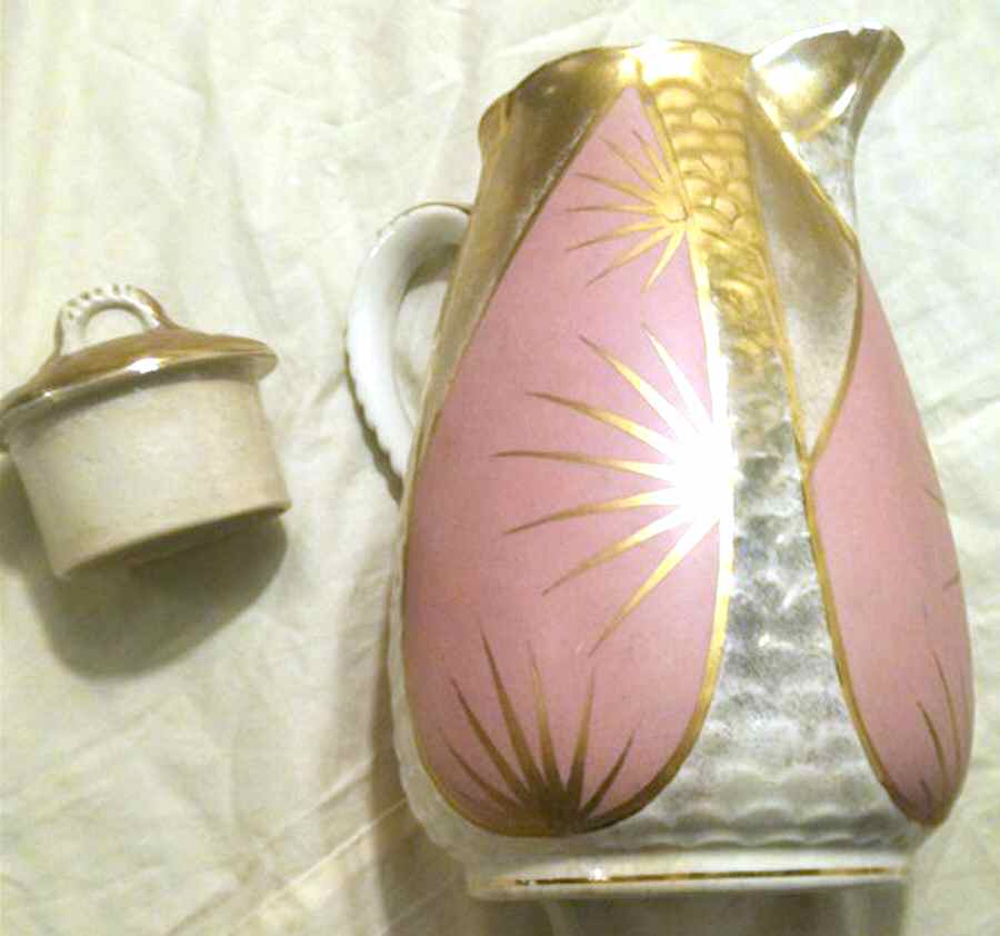 1626 Chocolate Pot & Lid by Ott & Brewer (Etruria Co.)-1