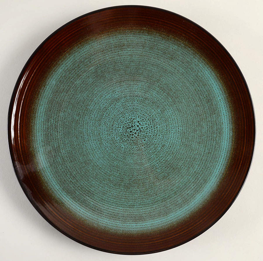 R.S.V.P. GREEN Dinner Plate by Over And Back-1