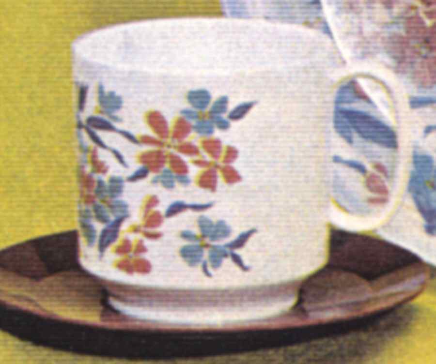 Chantilly Footed Cup & Saucer Set by Oneida-1
