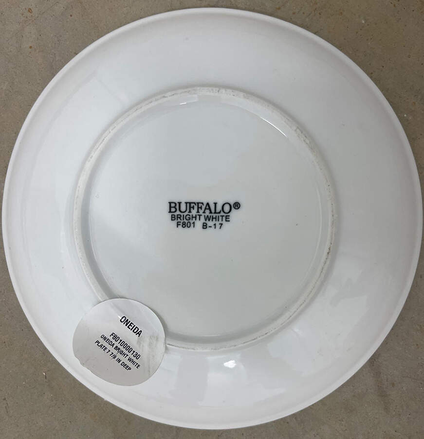 Bright White 7" Deep Plate by Oneida-1