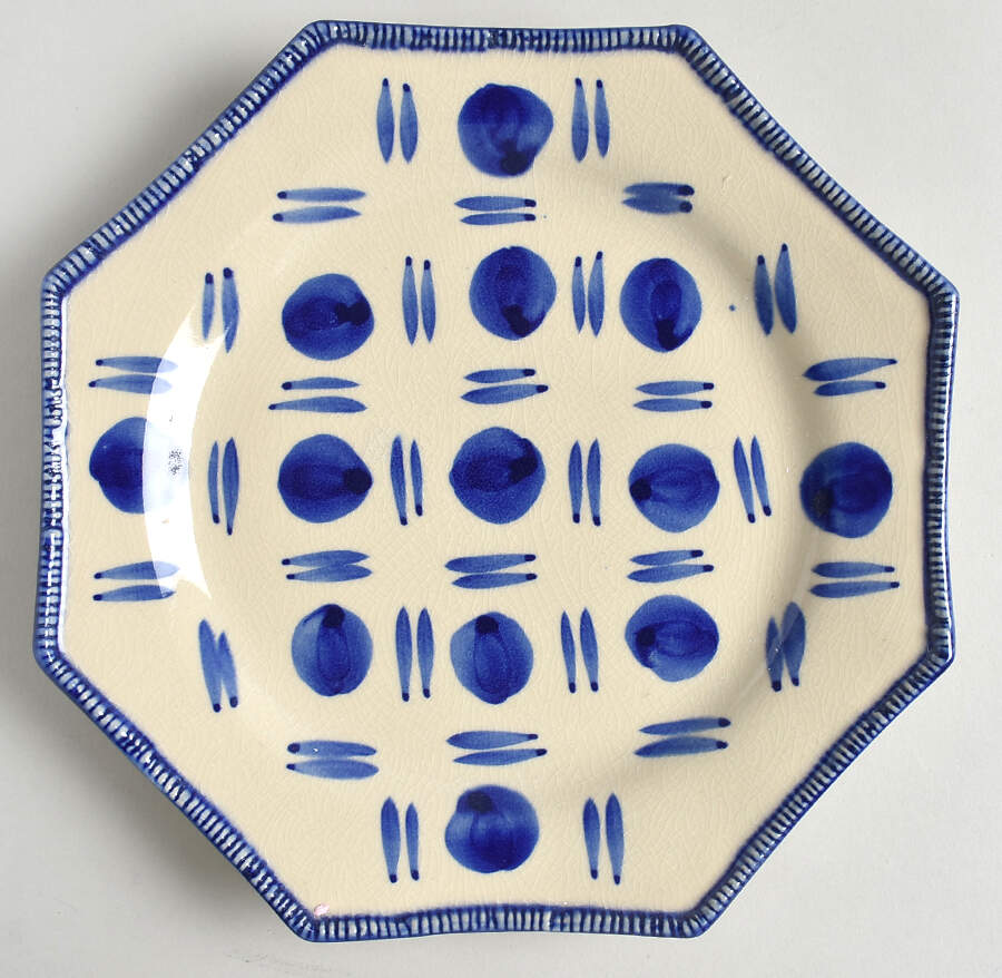 Dot and Dash Salad/Dessert Plate by Oscar De La Renta-1