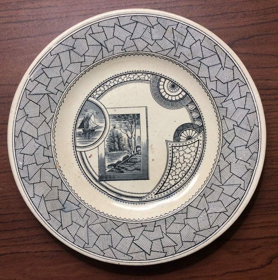 Excelsior Blue Salad Plate by Old Hall-1