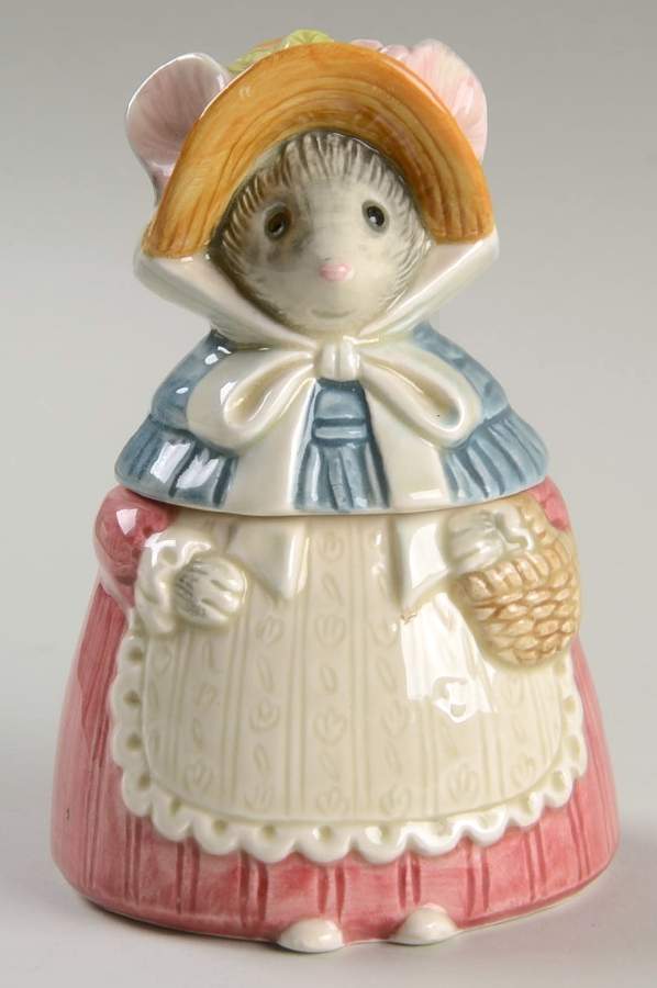 Missy Mouse Figural Sugar Bowl & Lid by Otagiri-1