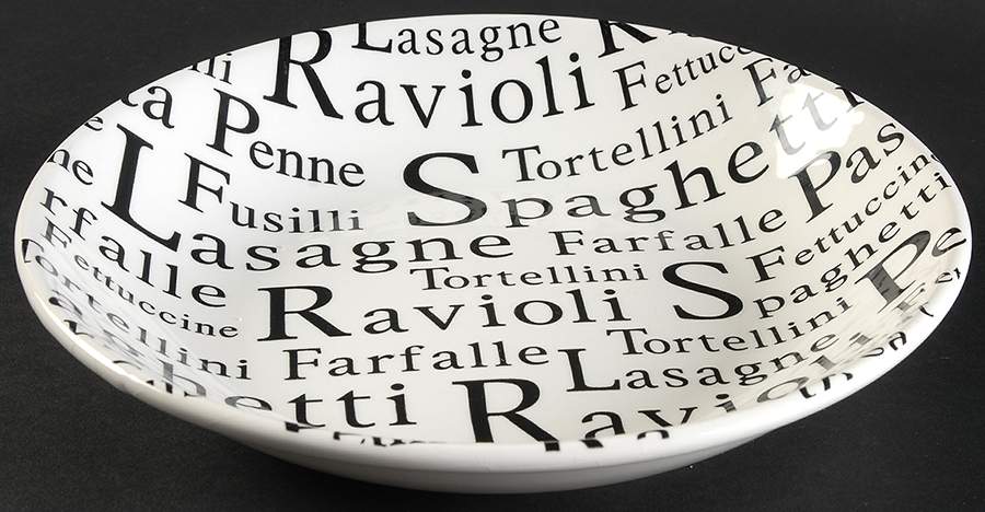 OVB21A 9" Individual Pasta Bowl by Over And Back-1