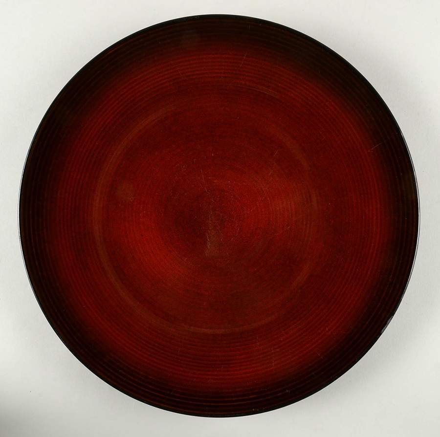 R S V P Red Dinner Plate by Over And Back-1