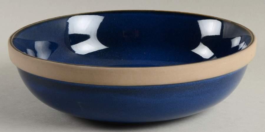 Northern Lights Blue Coupe Soup Bowl by Over And Back-1
