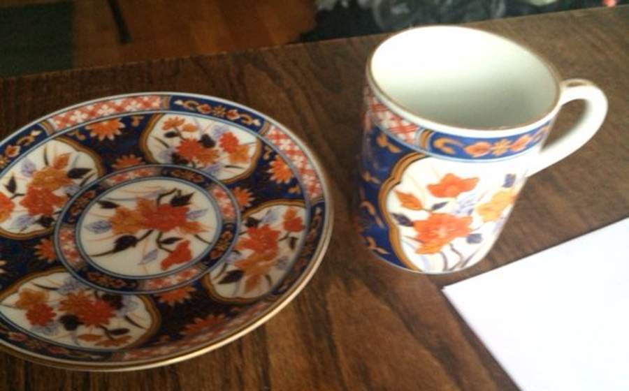 OTA49 Flat Cup & Saucer Set by Otagiri-1